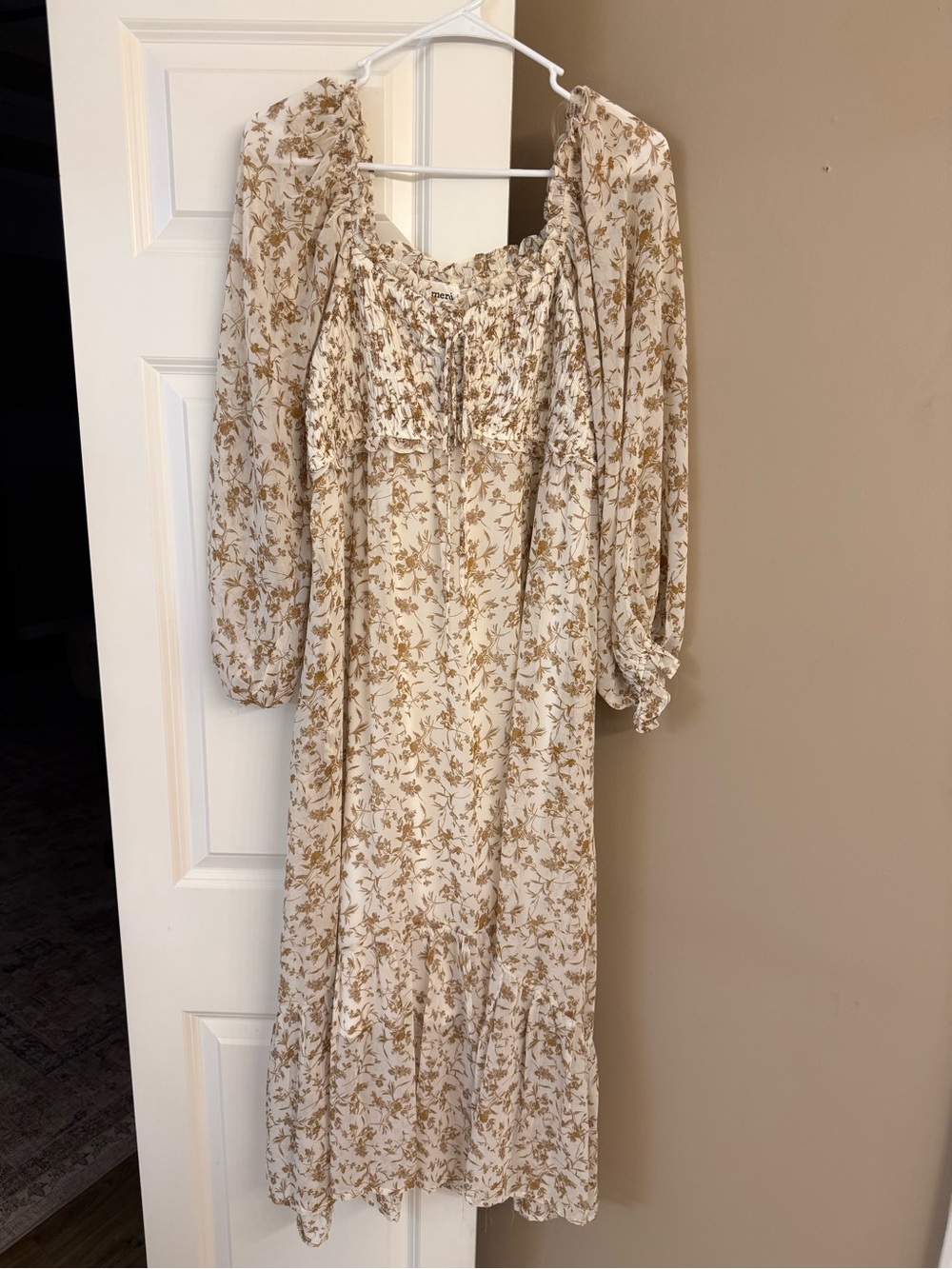 Floral Ruffled Midi Dress